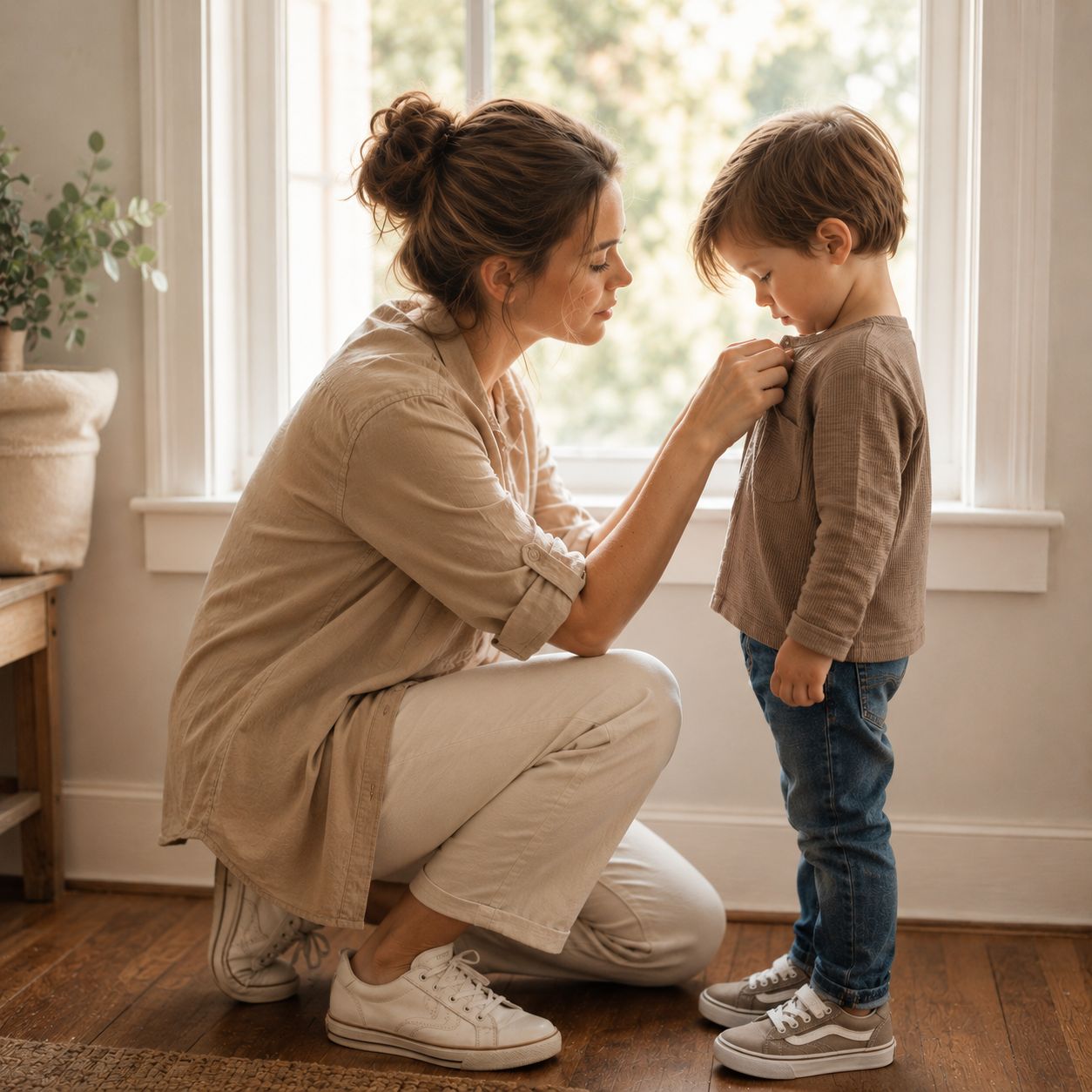 Niños y familia
